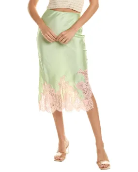 Alice   Olivia Tonia Midi Skirt