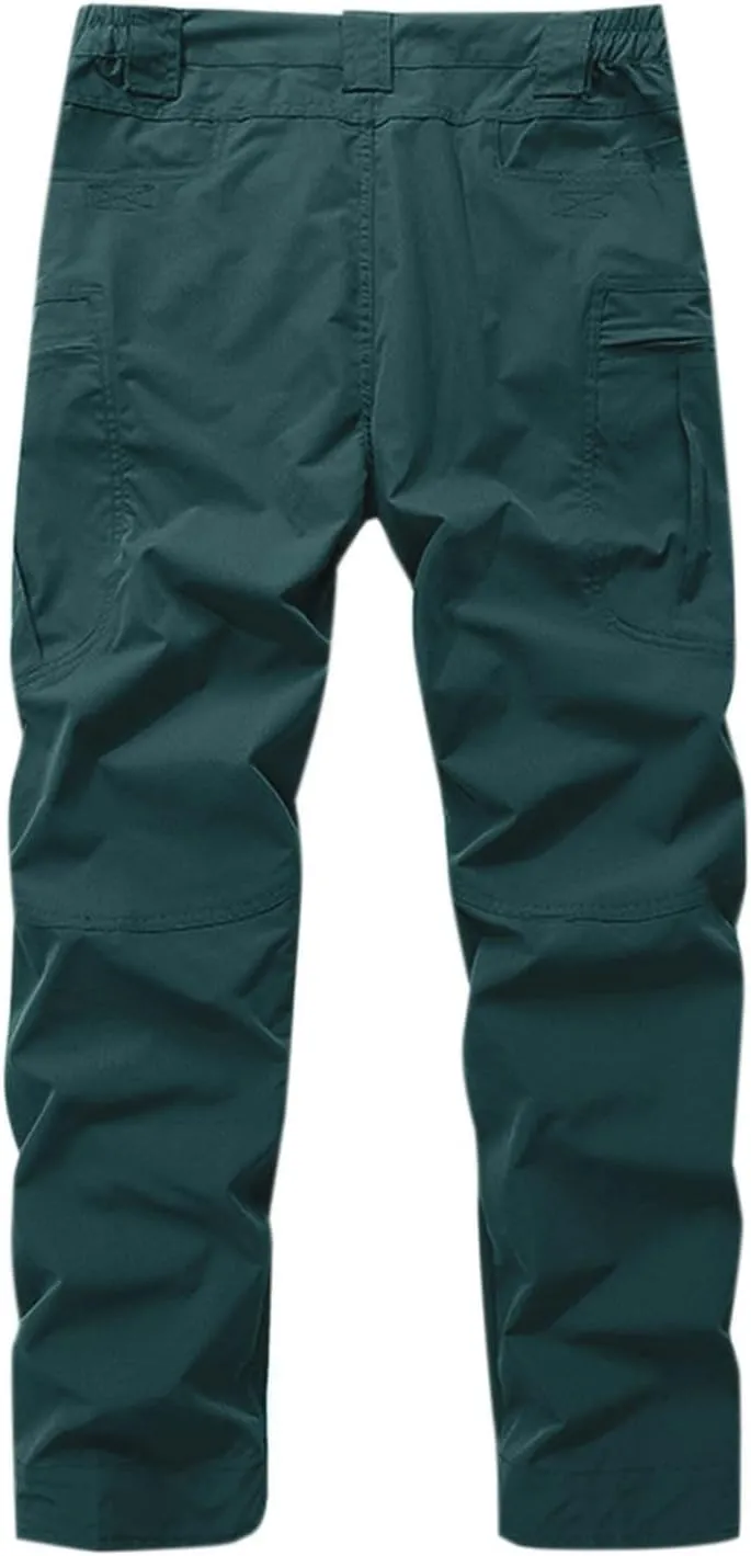 Aymnlox Mens Baggy Cargo Pants Casual Solid Straight Leg Pants Fashion Workout Hiking Joggers Fall Outdoor Pants with Pockets