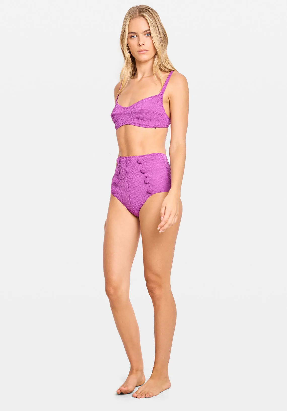 BALCONETTE HIGH WAIST BIKINI RASPBERRY