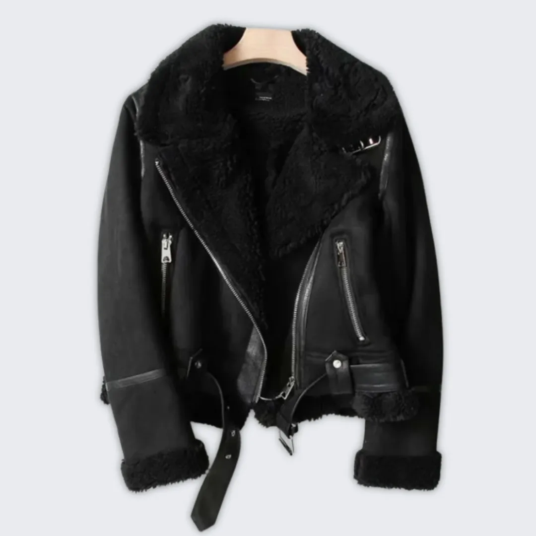 Chic Women's Lapel Jacket with Buckles - Stylish & Versatile