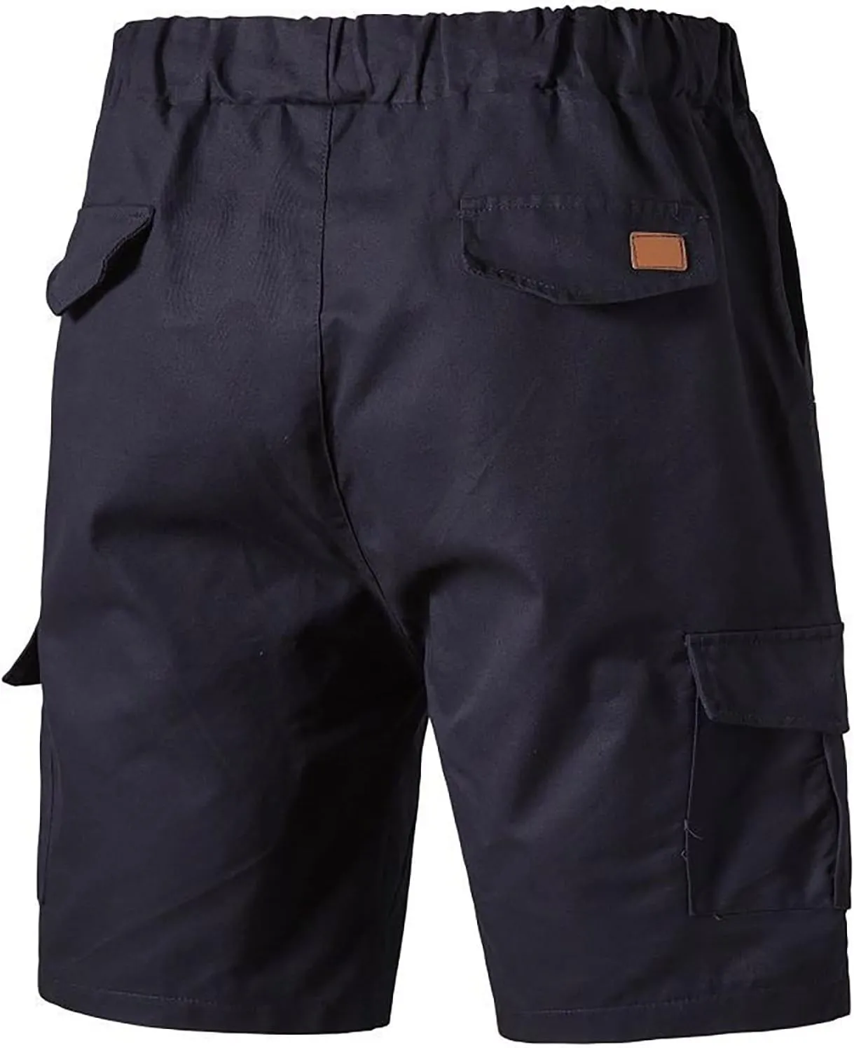 CRNTCEM Drawstring Casual Cargo Shorts for Men Summer Outdoor Twill Chinos Short Relaxed Fit Cotton Work Shorts with Pocket