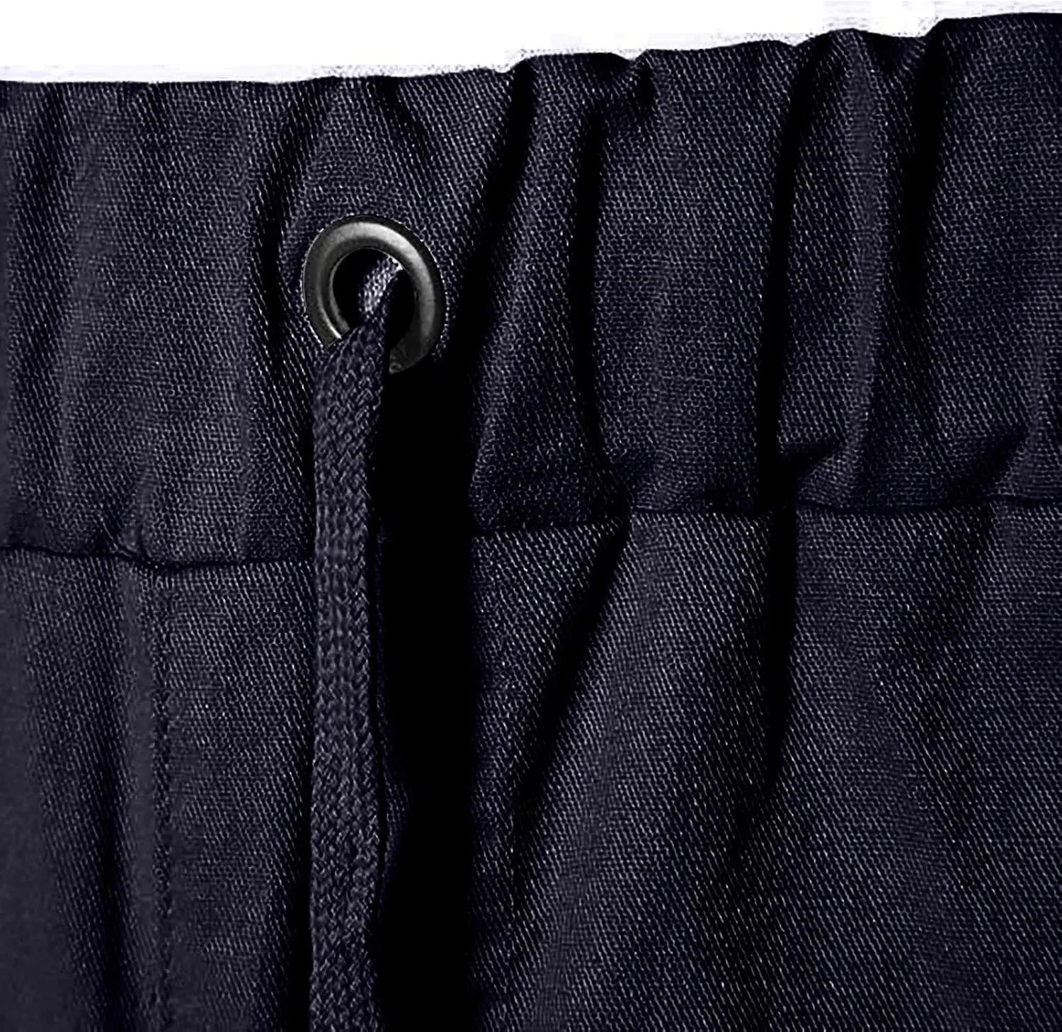 CRNTCEM Drawstring Casual Cargo Shorts for Men Summer Outdoor Twill Chinos Short Relaxed Fit Cotton Work Shorts with Pocket
