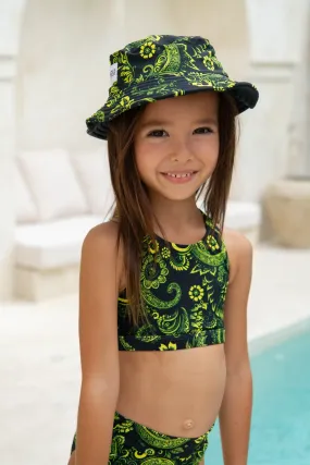 Daisy Swim Hat - Bioluminescence Paisley