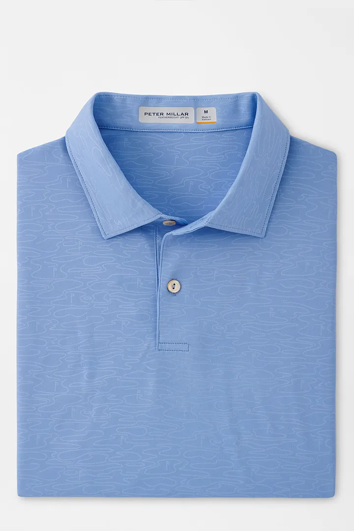 FEATHERWEIGHT COURSE CAMO POLO - IRIS MOON