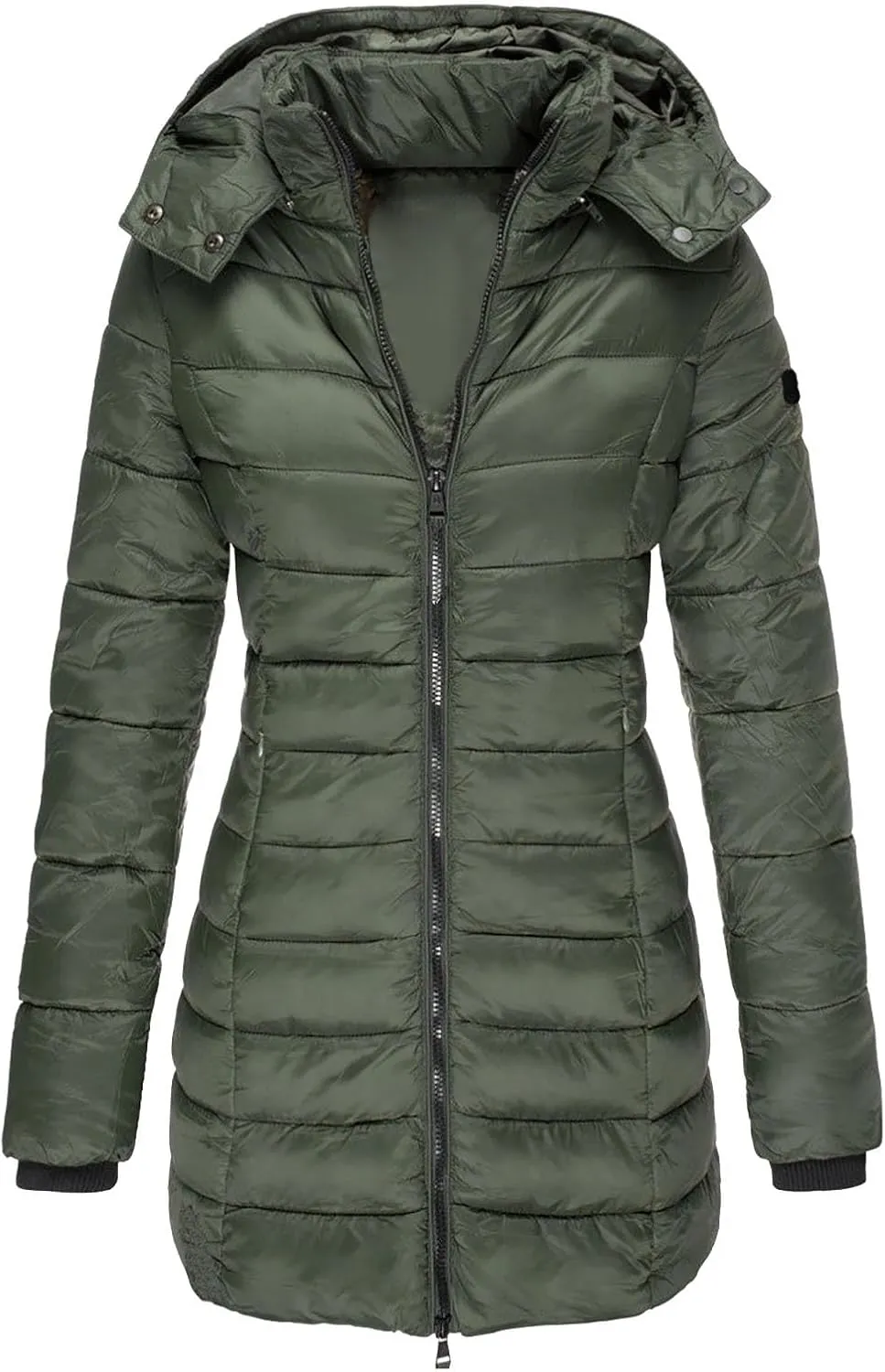 Jackets for Women Zip Up Quilted Puffer Jacket Fleece Lined Parka Oversized Causal Versatile Womens Fashion Hoodie