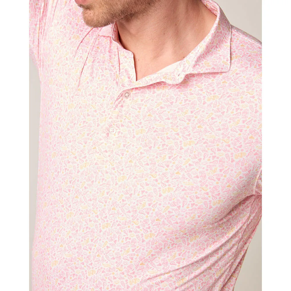 Johnnie-O Tequila Sunrise Featherweight Polo Shirt - Paloma