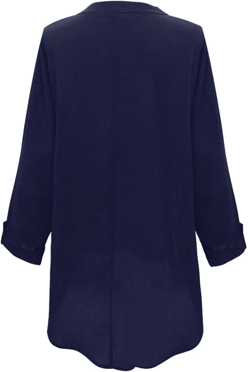 Linen Shirts for Women V Neck Button Blouses Boho Summer Tee Tops Long Sleeve Loose Shirts