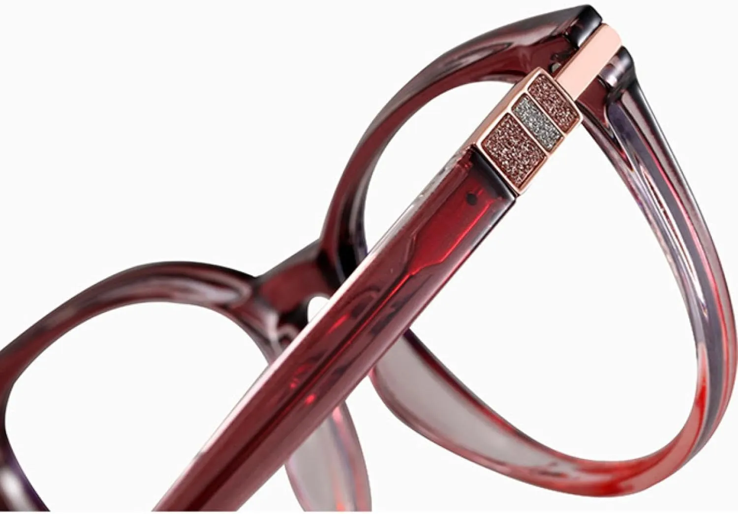 Luxury Glasses Frame Comfortable Spring Hinge Clear