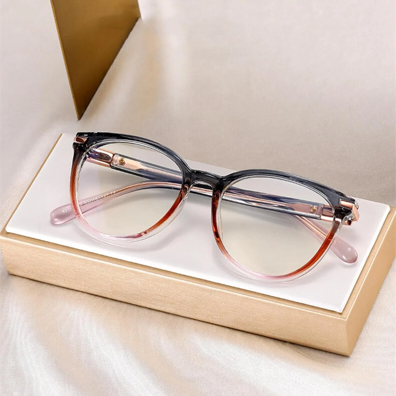 Luxury Glasses Frame Comfortable Spring Hinge Clear