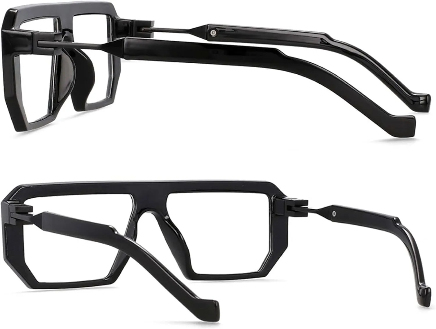 Luxury Men's Women's Rectangular Frame Personality Irregular