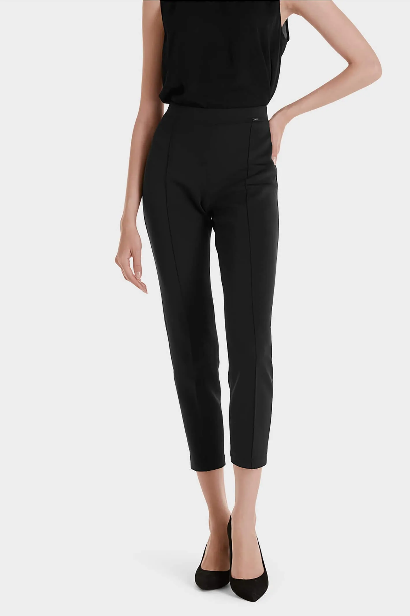 Marc Cain VP 81.01 J35 900 Sofia Black Slim Fit Trousers