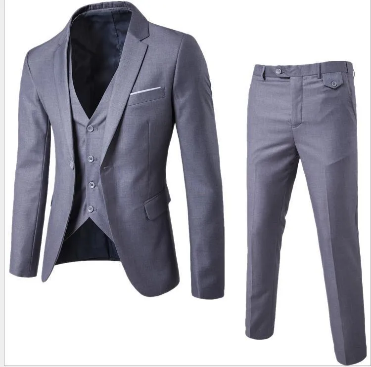 Men’s Plus Size Classic Formal Suit – Sleek 2-Piece Set