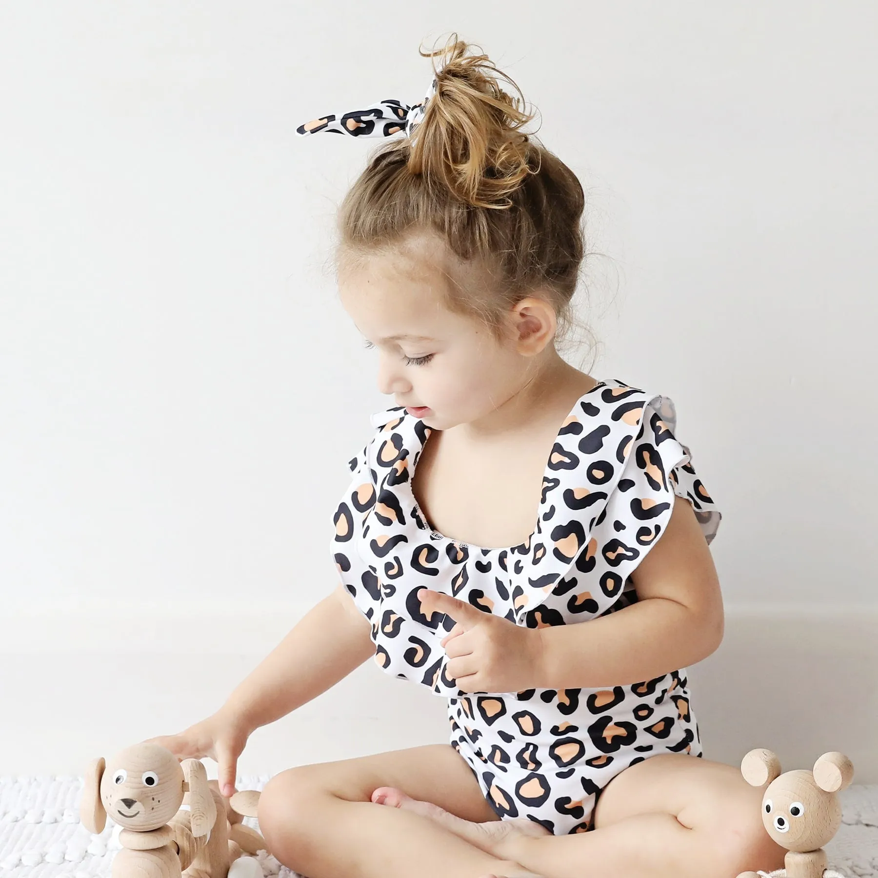 Mini Mimi Scrunchie - Safari Leopard