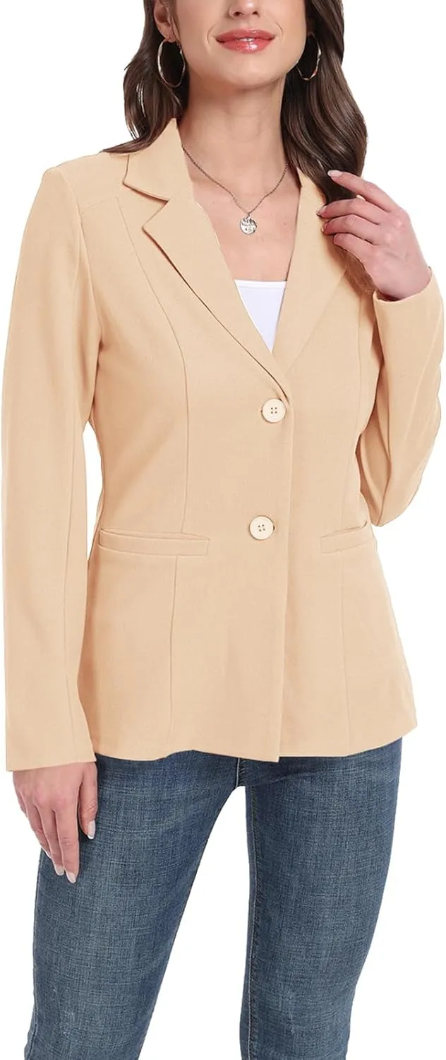 MINTLIMIT Womens Casual Blazers Dressy Lapel Collar 2025 Open Front Work Office Long Sleeve Suit Jackets Blazer