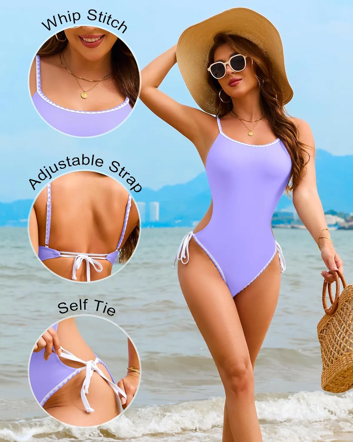 One Piece Swimsuit Women Tummy Control Sexy Bathing Suit Modest Swim Suits Slimming Cheeky High Cut Monokini