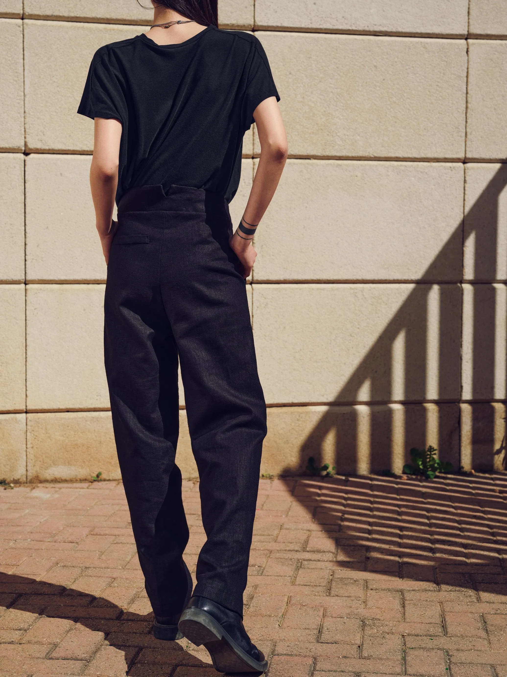 Robinia Trousers Canvas Linen