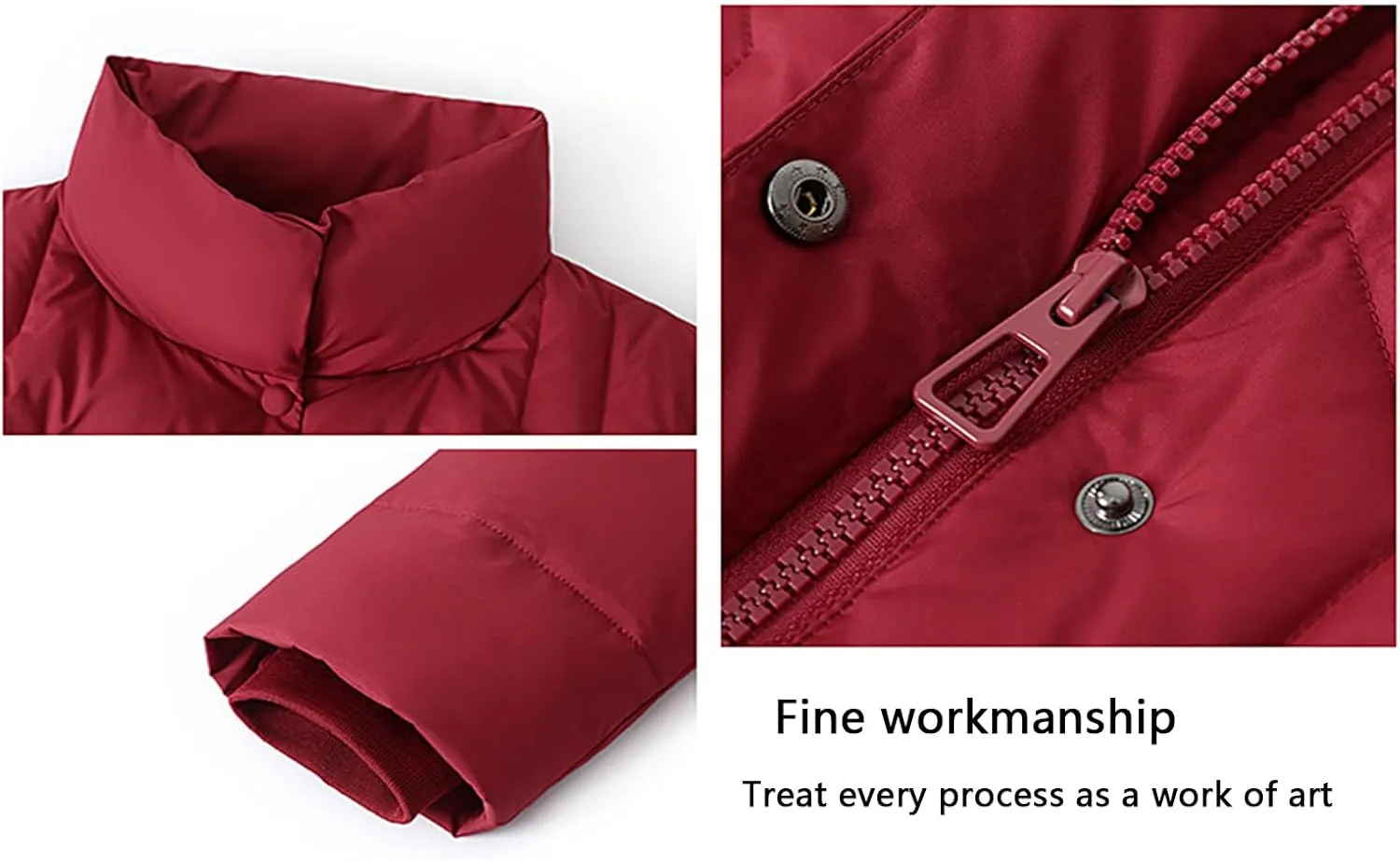 Stand-up Collar Puffer Jacket Middle-Aged Mother Insulated Down Coat Fashionable and Versatile