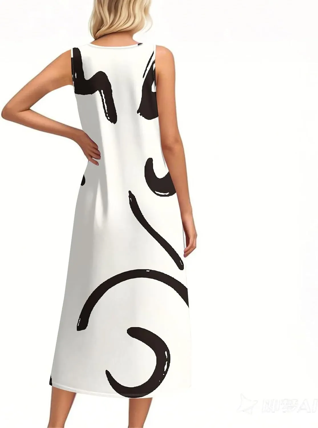 Summer Dresses for Women 2025 Sleeveless Button Down Maxi Dress Casual Loose Long Beach Sundress Travel Vacation Outfits