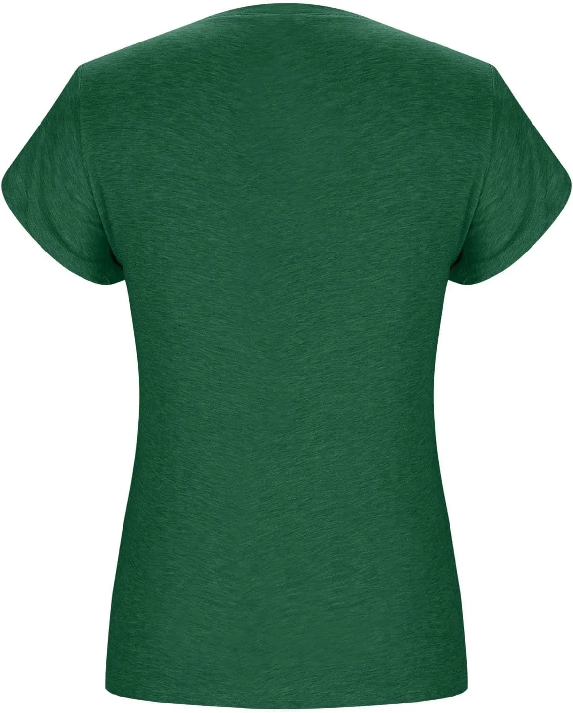 Womens Crew Neck T Shirts Ruffle Short Sleeve Summer Tops Cute Solid Color Casual Blouses 2025 Spring Clothes